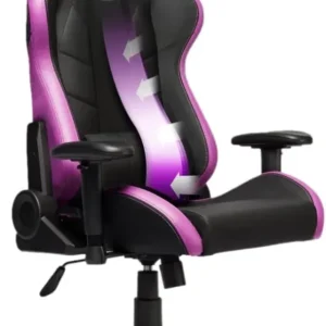 Cooler Master Caliber R2 Sedie Gaming, Lega di Acciaio, Nero/Viola, 155-180cm