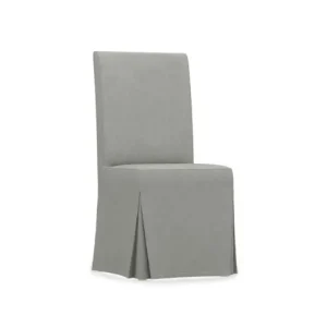 Copertura per sedia HENRIKSDAL IKEA con gonna lunga e pieghe - Modello taglia regolare - Cashmere Blends Coniglio