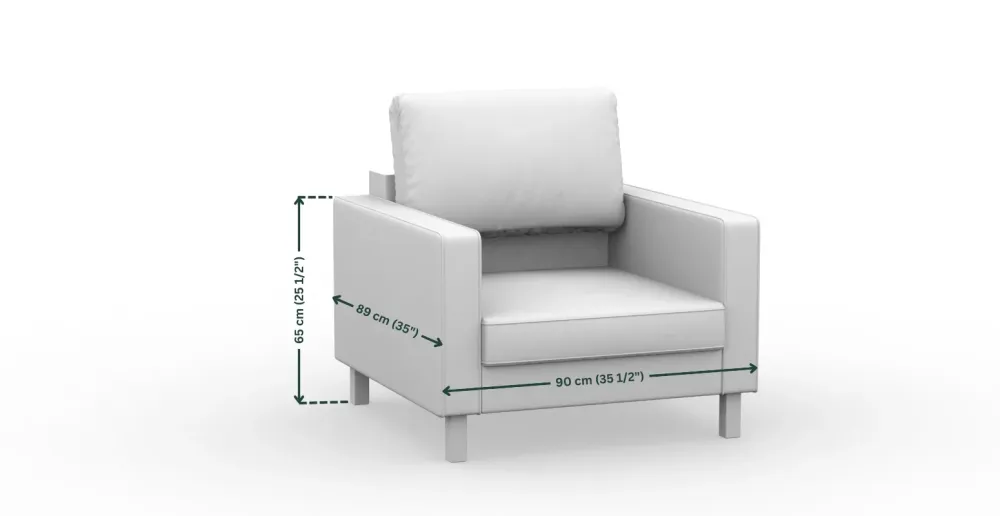 Copertura Poltrona KARLSTAD IKEA - Swiss Linen Blends Grigio