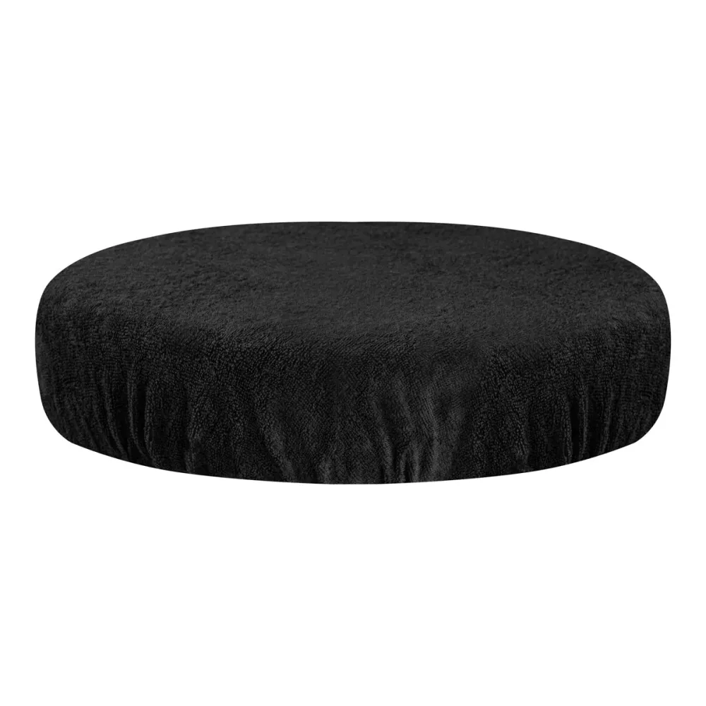 Copertura Terry per sgabello nera
