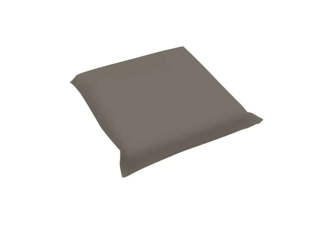 Coprisedia con pattina 40x40x3,5cm tortora