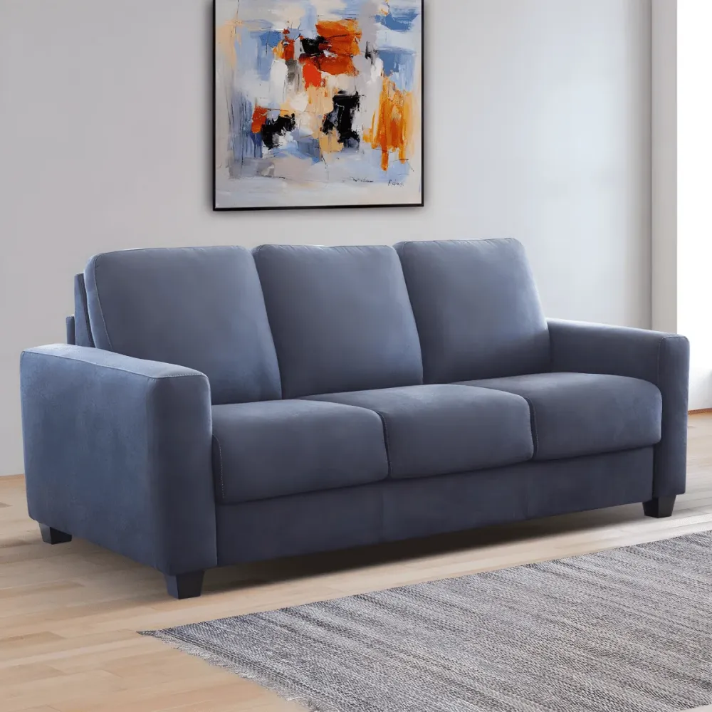 Divano letto 3 posti matrimoniale "Turchese" tessuto idrorepellente e antimacchia cm 208x102 97h Cosa