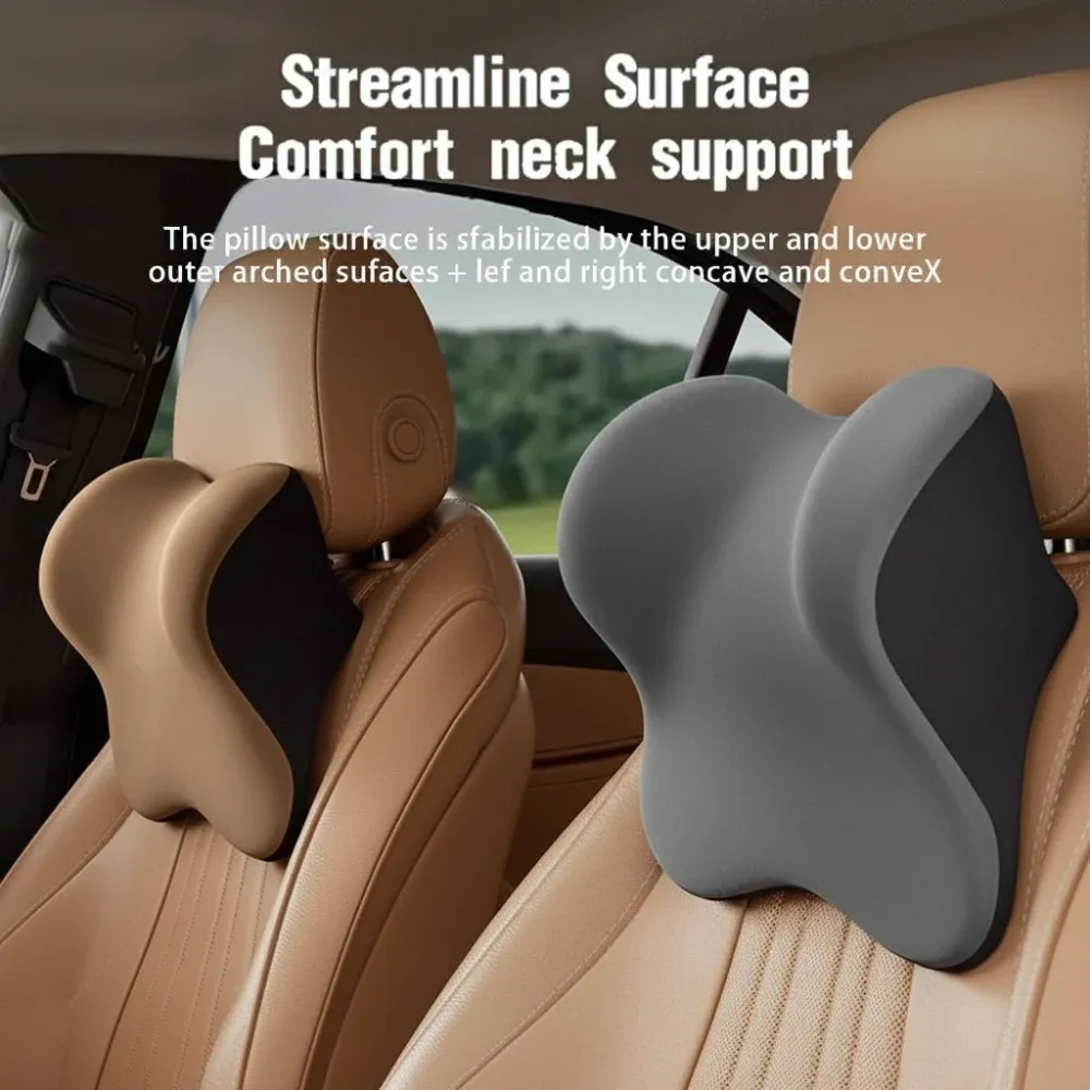 MEMORIDE – Cuscino per collo e lombare memory foam per auto per massimo comfort Cozey Maison