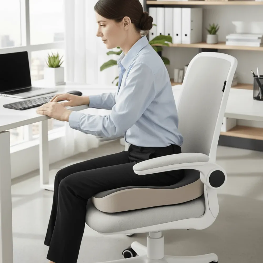 PINEALIGN – Cuscino da ufficio con supporto lombare schiuma memory Cozey Maison
