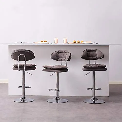Sedia da Bar Moderna Ferro Battuto, Cucina con Ascensore Girevole, Soggiorno, Sedia da Pranzo con Poggiapiedi, Seggiolone...