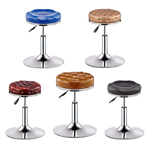 Crazy stool Zhou-WD Appartamento Piccolo Mobili, Cuoio Altezza Regolabile Girevole Chair Casa Camera da Letto Sedia da Uff...