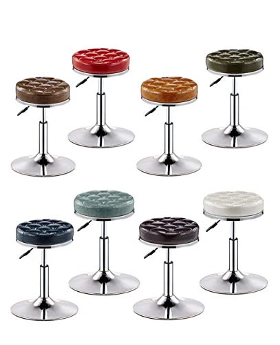 Crazy stool Zhou-WD Appartamento Piccolo Mobili, Cuoio Altezza Regolabile Girevole Chair Casa Camera da Letto Sedia da Uff...