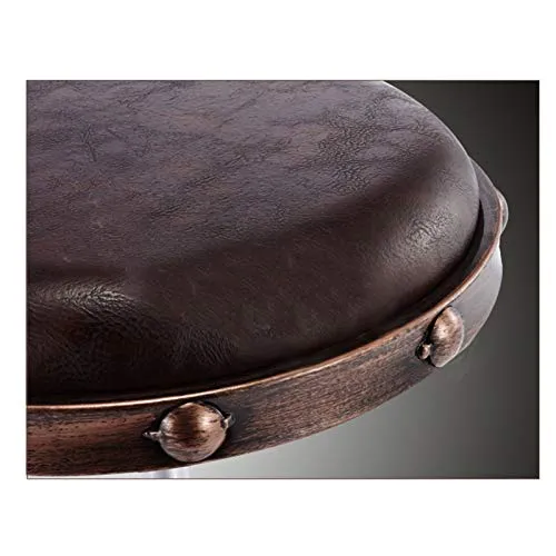 Crazy stool Zhou-WD Sgabello Rotondo Stile retrò, puleggia Stile Industriale Design Sgabello da Barbiere Il Tempo Libero S...