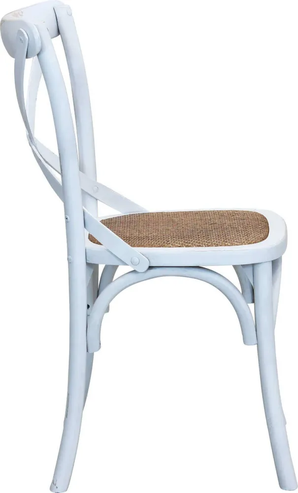 CROSS - sedia vintage legno Bianco Milani Home