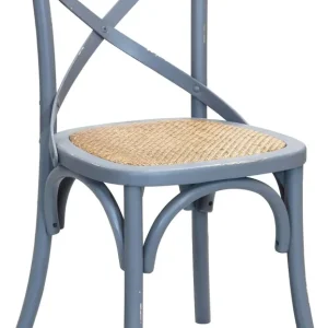 CROSS - sedia vintage legno Grigio Milani Home
