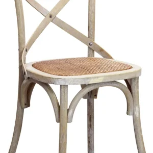 CROSS - sedia vintage legno Marrone Milani Home
