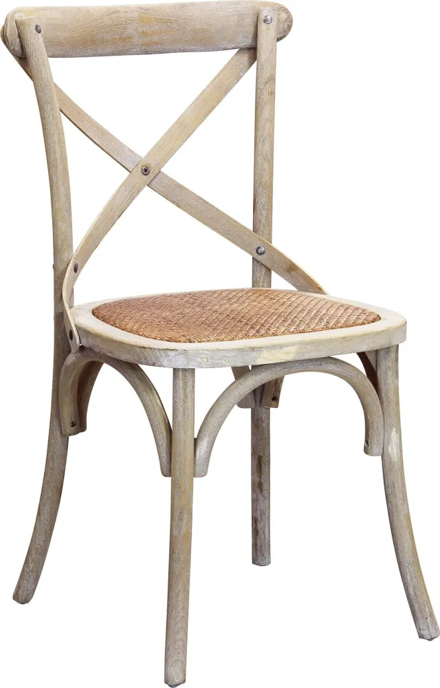 CROSS - sedia vintage legno Marrone Milani Home
