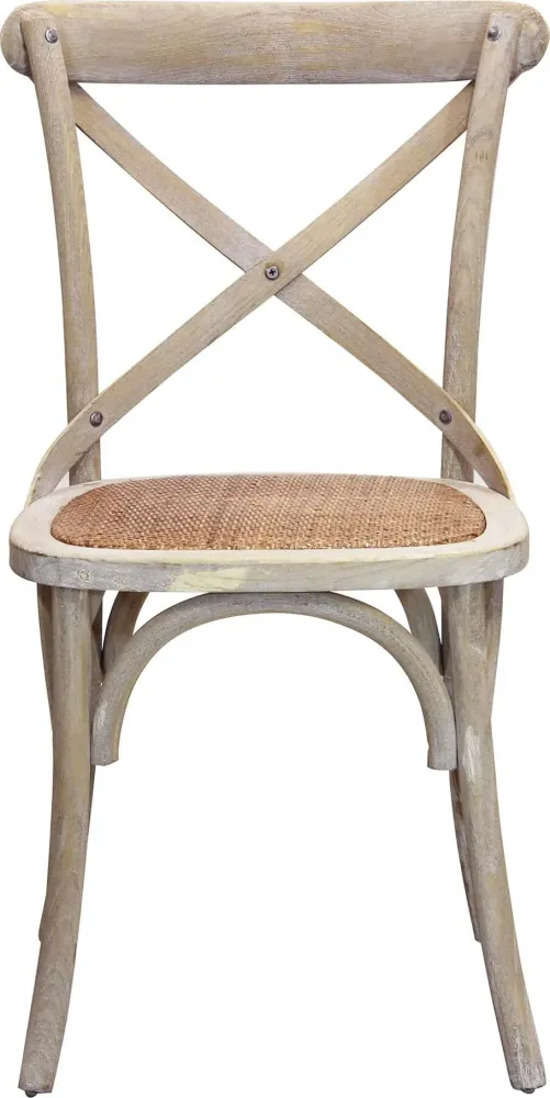 CROSS - sedia vintage legno Marrone Milani Home