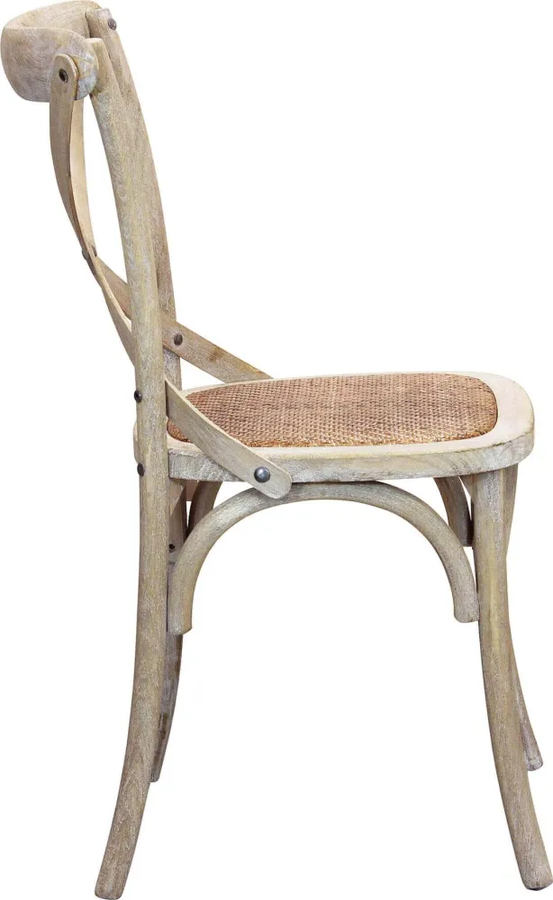 CROSS - sedia vintage legno Marrone Milani Home