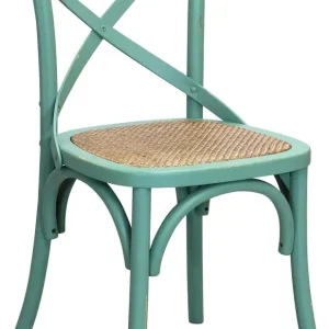 CROSS - sedia vintage legno Verde Milani Home