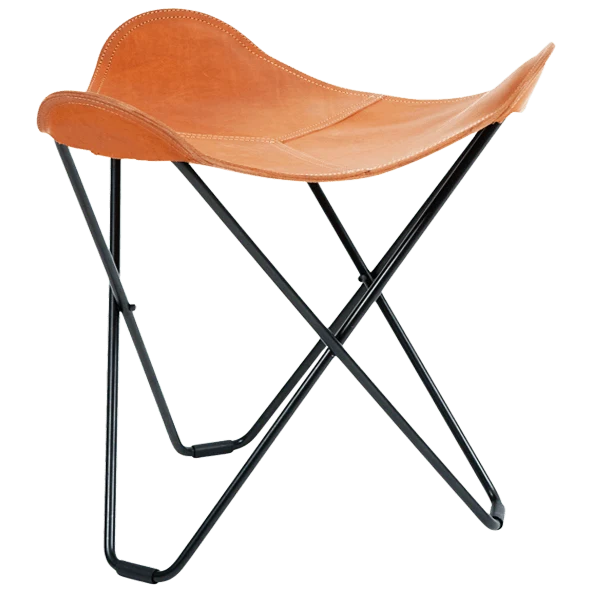 SGABELLO CUERO FLYING GOOSE PELLE MARRONE