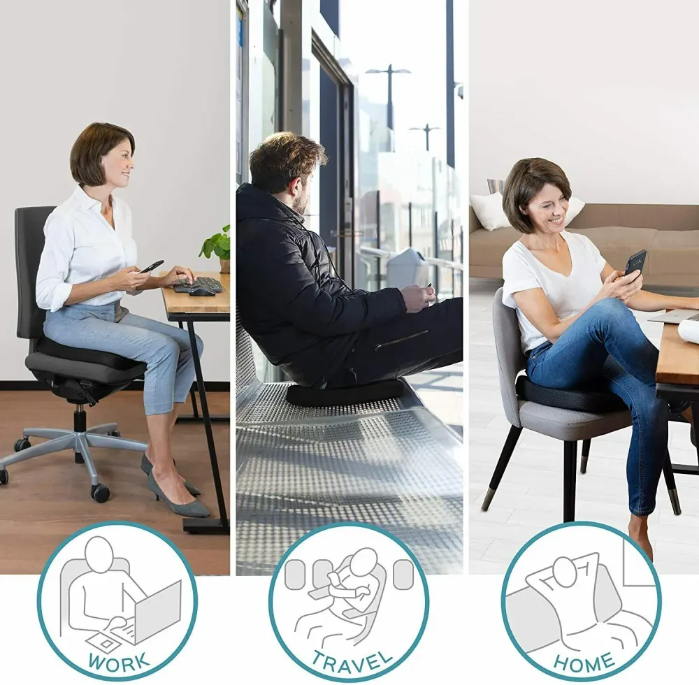 Cuscino Memory Foam per sedia rotelle, Poltrona ufficio, Comodo ergonomico