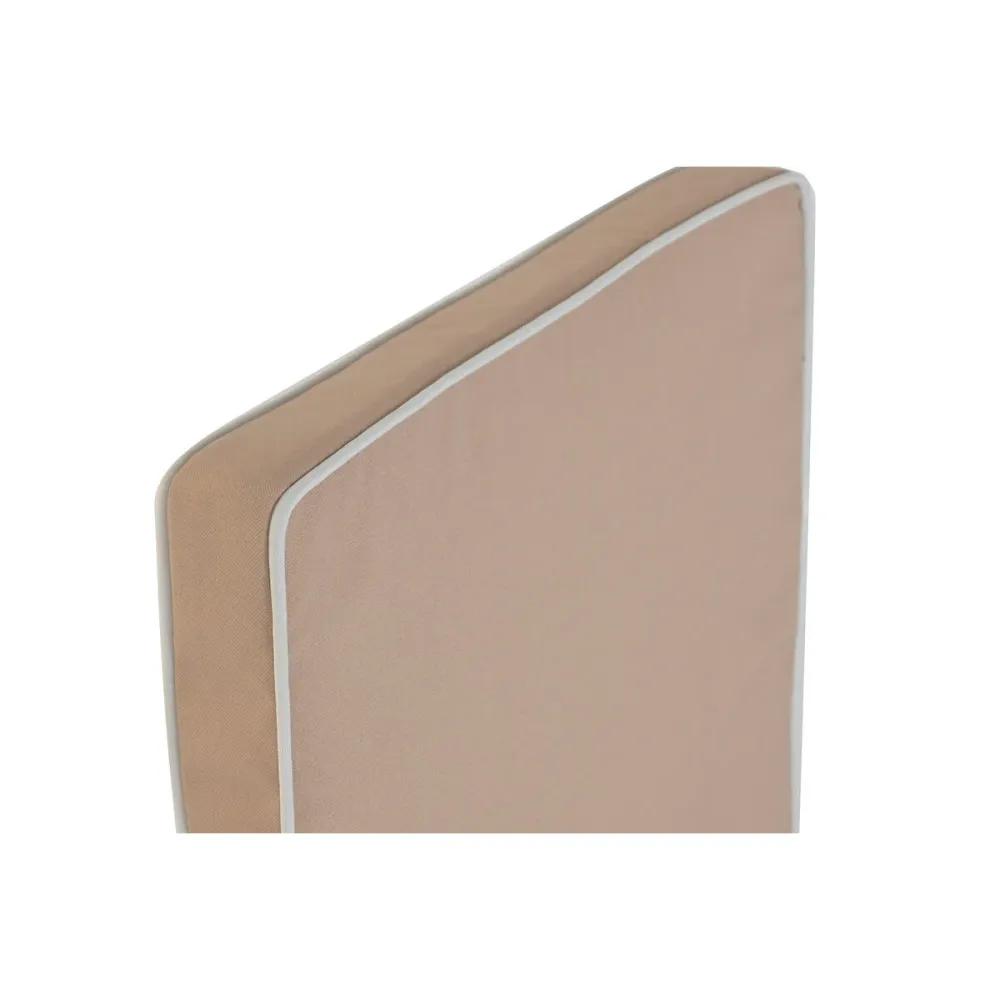 Cuscino per Lettino Home ESPRIT Bianco Beige Giardino 115 X 42 X 5 CM