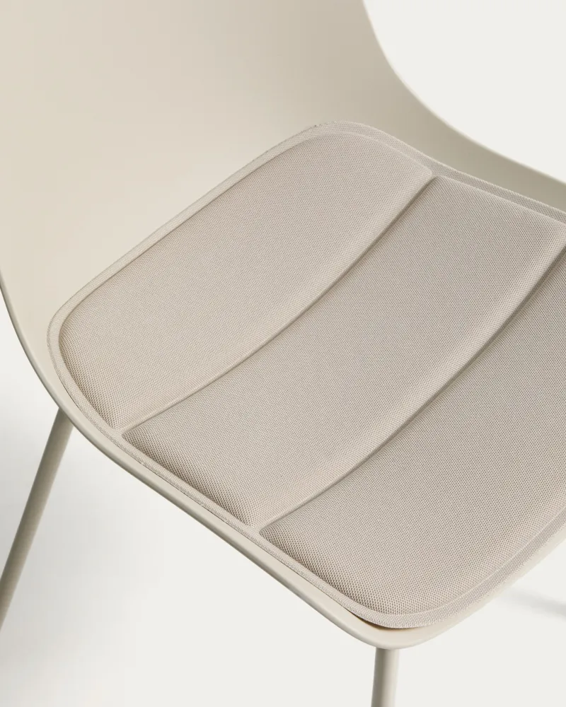 Cuscino per sedia Sindera beige, 45 x 43 cm
