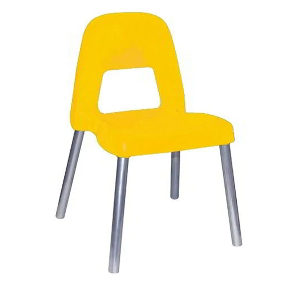 CWR - 09387-02 - Sedia per bambini Piuma - H 35 cm - giallo - CWR - 85994 - Conf. da 1 Pz.