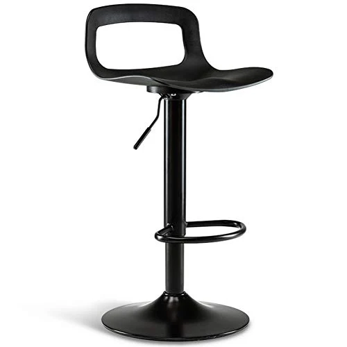 16inch Nero Sgabelli da Bar Multifunzionali con Gambe Metallo,Regolabile Altezza 360° Girevole Seduta Imbottita,Sedia Alta...