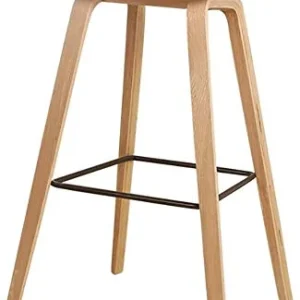 DAGCOT Sgabello da Bar, Sgabello Legno massello, Pranzo Sgabello da Pranzo, Mobili da Bar (Color : White, Size : 75cm)