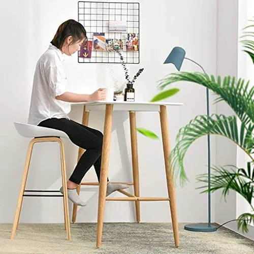DAGCOT Sgabello da Bar, Sgabello Legno massello, Pranzo Sgabello da Pranzo, Mobili da Bar (Color : White, Size : 75cm)