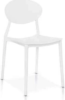 DANA - sedia plastica Bianco Milani Home