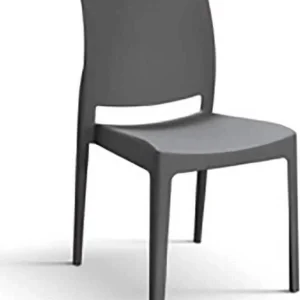 DANIKA - sedia moderna polipropilene cm 46 x 54 x 80 h Antracite Milani Home