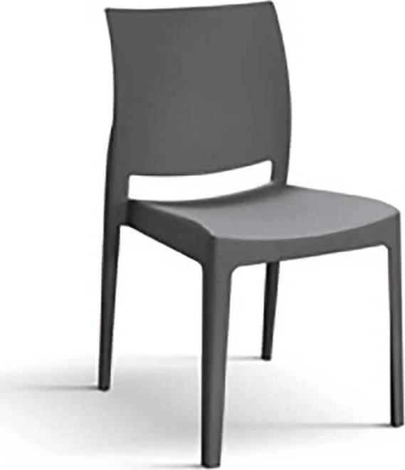 DANIKA - sedia moderna polipropilene cm 46 x 54 x 80 h Antracite Milani Home