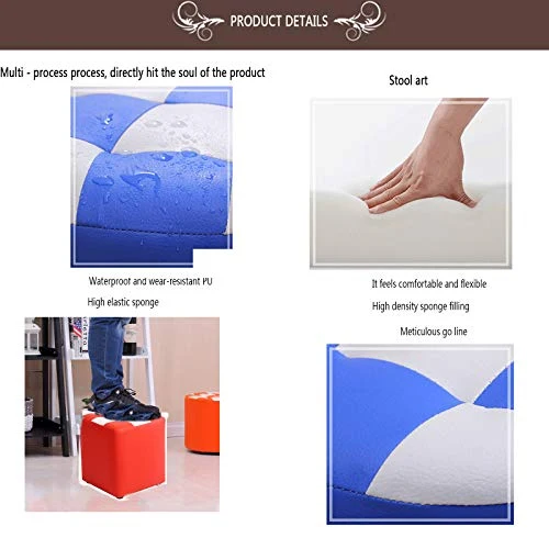 Sgabello Quadrato per Cambiare Le Scarpe,Struttura Legno,Sgabello per Il Lavaggio delle Mani Sgabello per Il Lavaggio dell...
