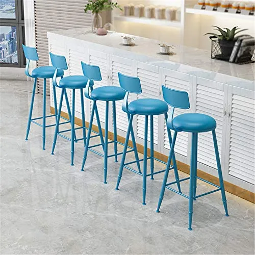 CSQ Sgabelli da Bar Multicolori, Sgabello Alto Stile retrò Home Restaurant Negozio di Bevande Sgabello da Bar Sgabello da...