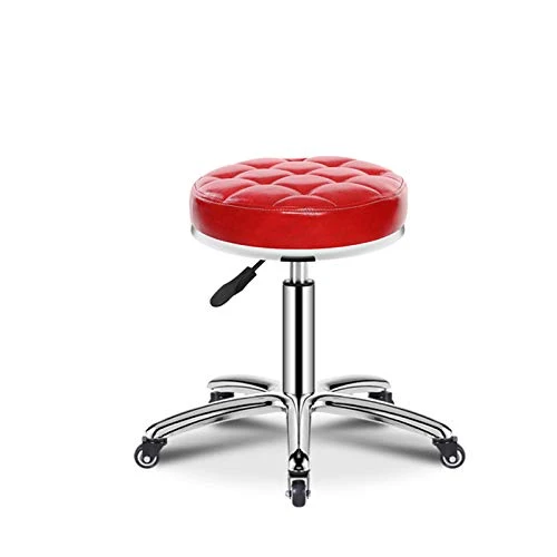 CSQ Sgabelli da Pranzo per Colazione, Regolabile 43-58 Cm Sedia Girevole Casa Salone di Bellezza Barbiere Sgabello da Lavo...