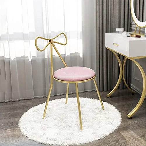 CSQ Sgabello per Trucco, Altezza Seduta 45 Cm Sgabello da Pranzo Cucina di Casa Ristorante Sedia da Reception per Bar Sedi...
