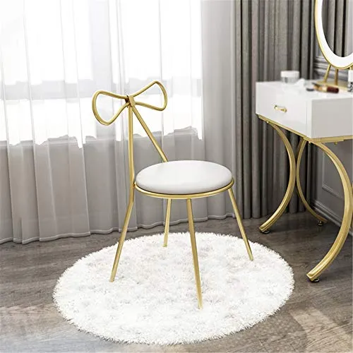 CSQ Sgabello per Trucco, Altezza Seduta 45 Cm Sgabello da Pranzo Cucina di Casa Ristorante Sedia da Reception per Bar Sedi...