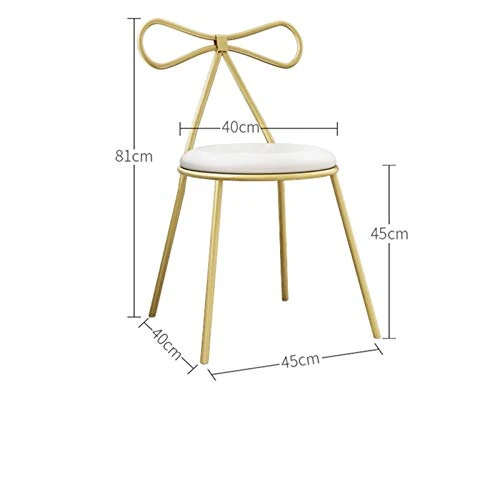 CSQ Sgabello per Trucco, Altezza Seduta 45 Cm Sgabello da Pranzo Cucina di Casa Ristorante Sedia da Reception per Bar Sedi...