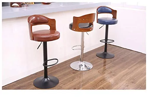 CSQ-Confortevole Household Sgabello Girevole, Widen Lo Schienale del Sedile Sedia Bancone Alto Sgabello può Regola Altezza...