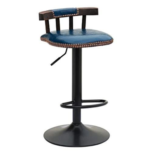 CSQ-Confortevole Vintage Sgabello, Multifunzione Uso della casa di Alta Sgabello può Sollevare ruotabile Bar Chair Rivet D...