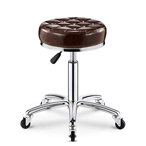 Decorative stool CSQ Sedia Girevole Multifunzionale, Sgabello da Bar Girevole Regolabile con Aspetto Pelle Artificiale per...