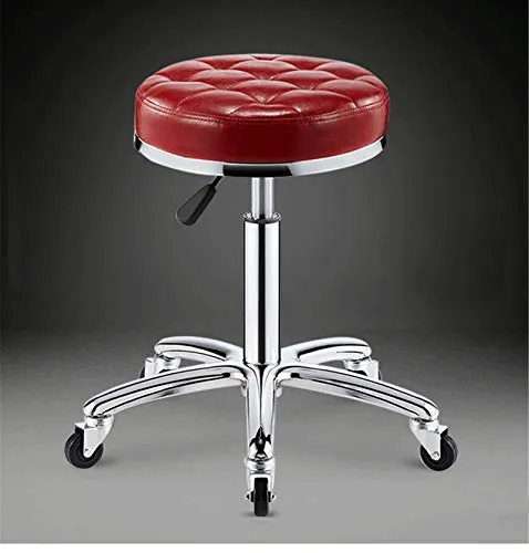 Decorative stool CSQ Sedia Girevole Multifunzionale, Sgabello da Bar Girevole Regolabile con Aspetto Pelle Artificiale per...
