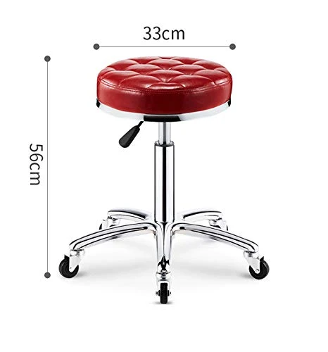 Decorative stool CSQ Sedia Girevole Multifunzionale, Sgabello da Bar Girevole Regolabile con Aspetto Pelle Artificiale per...