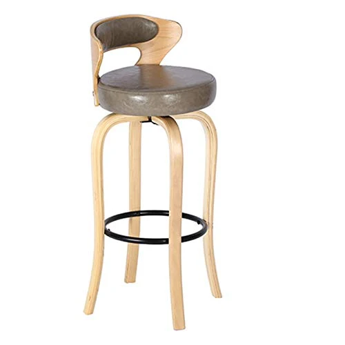 Decorative stool CSQ Sgabelli da Bar retrò, Sgabello Alto per La Casa Altezza 70 Cm Sedia da Pranzo Legno Massello Cucina...