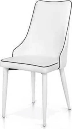 DENA - sedia ecopelle Bianco Milani Home