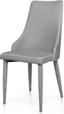DENA - sedia ecopelle Grigio Milani Home