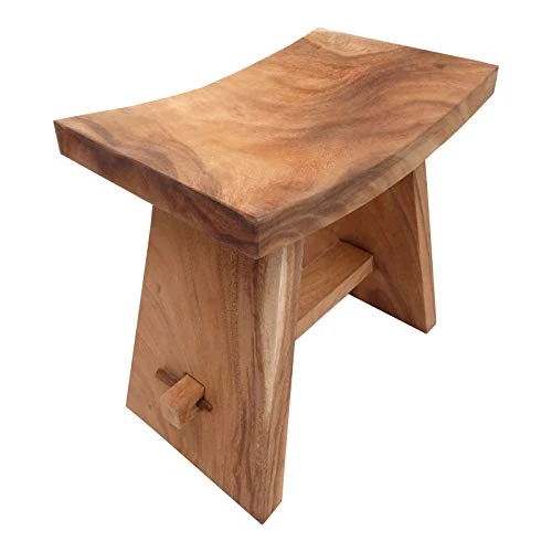 Design, sgabello "Finca” legno teak marrone DESIGN DELIGHTS