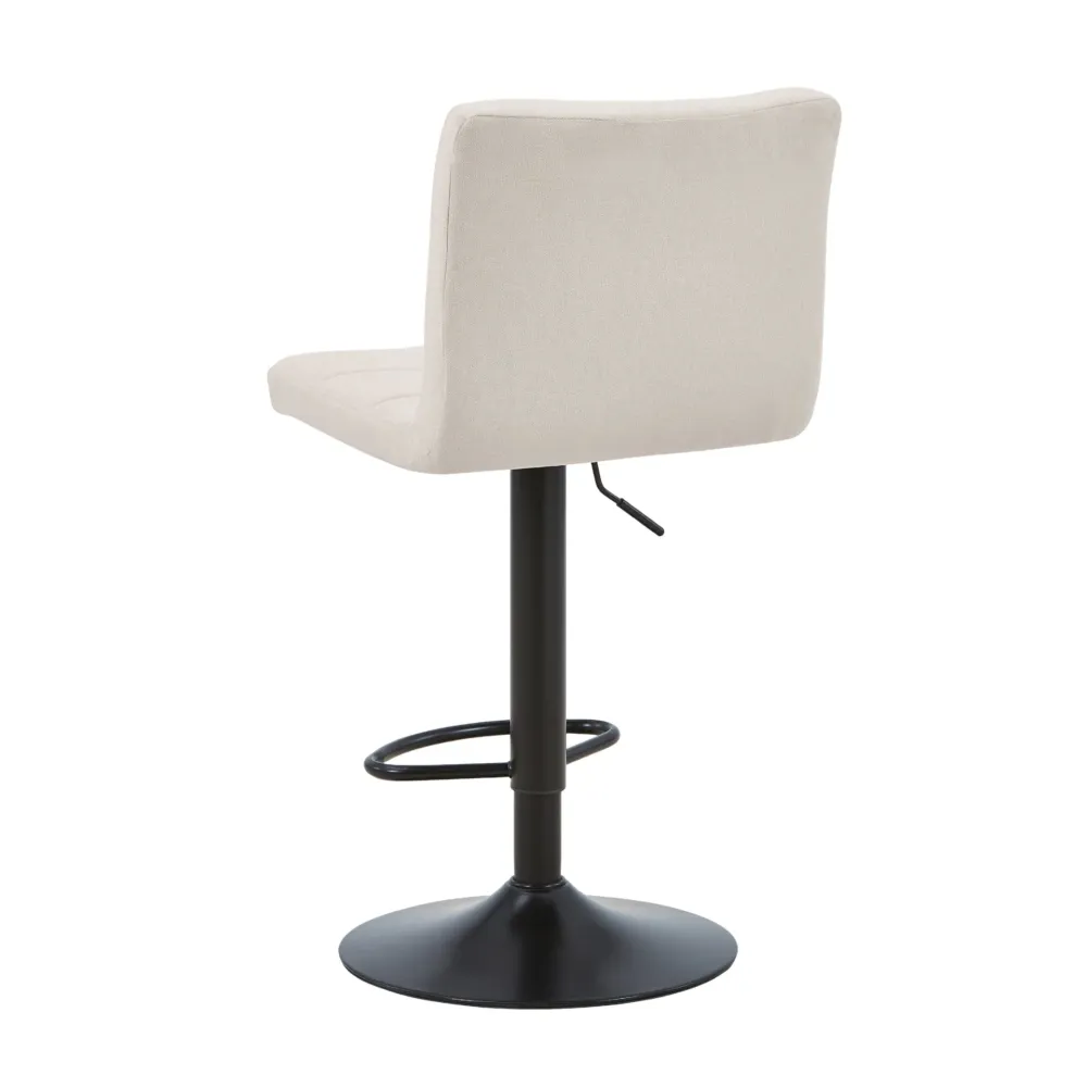 Diana - sgabello da bar regolabile beige con funzione girevole 360 gradi
