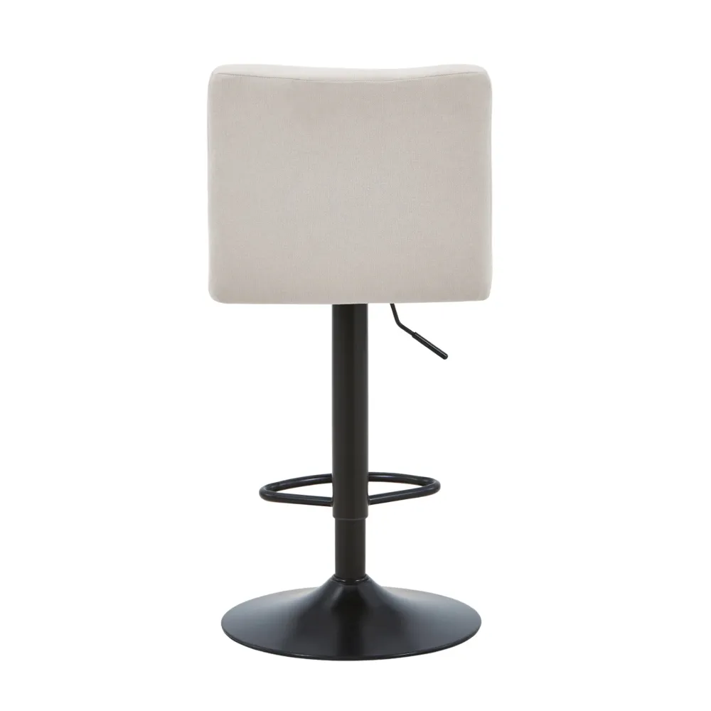 Diana - sgabello da bar regolabile beige con funzione girevole 360 gradi