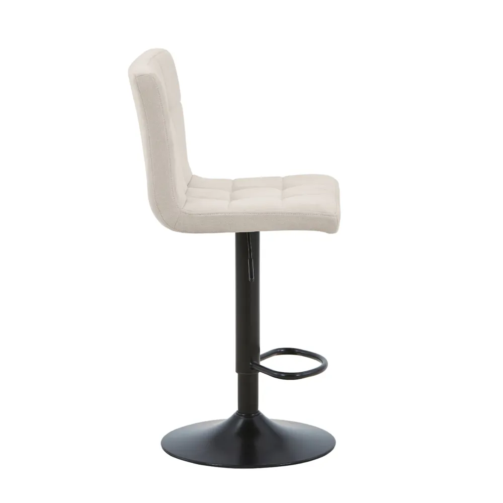 Diana - sgabello da bar regolabile beige con funzione girevole 360 gradi