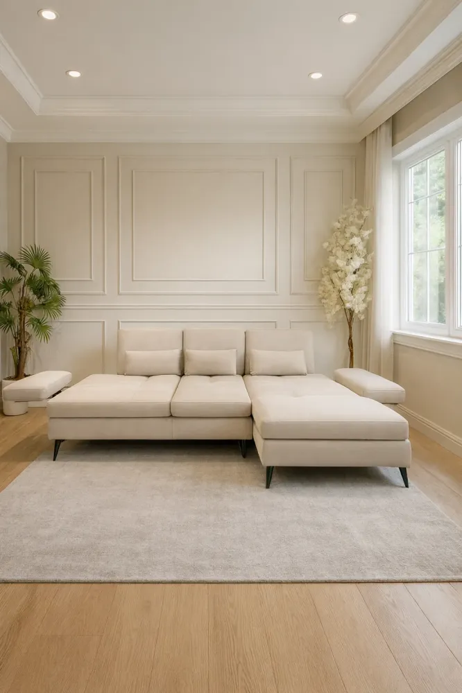 Divano Elena con chaise longue