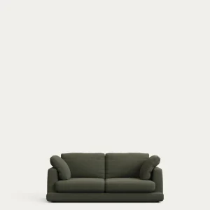 Divano Gala 3 posti ciniglia verde scuro FSC Mix Credit 210 cm